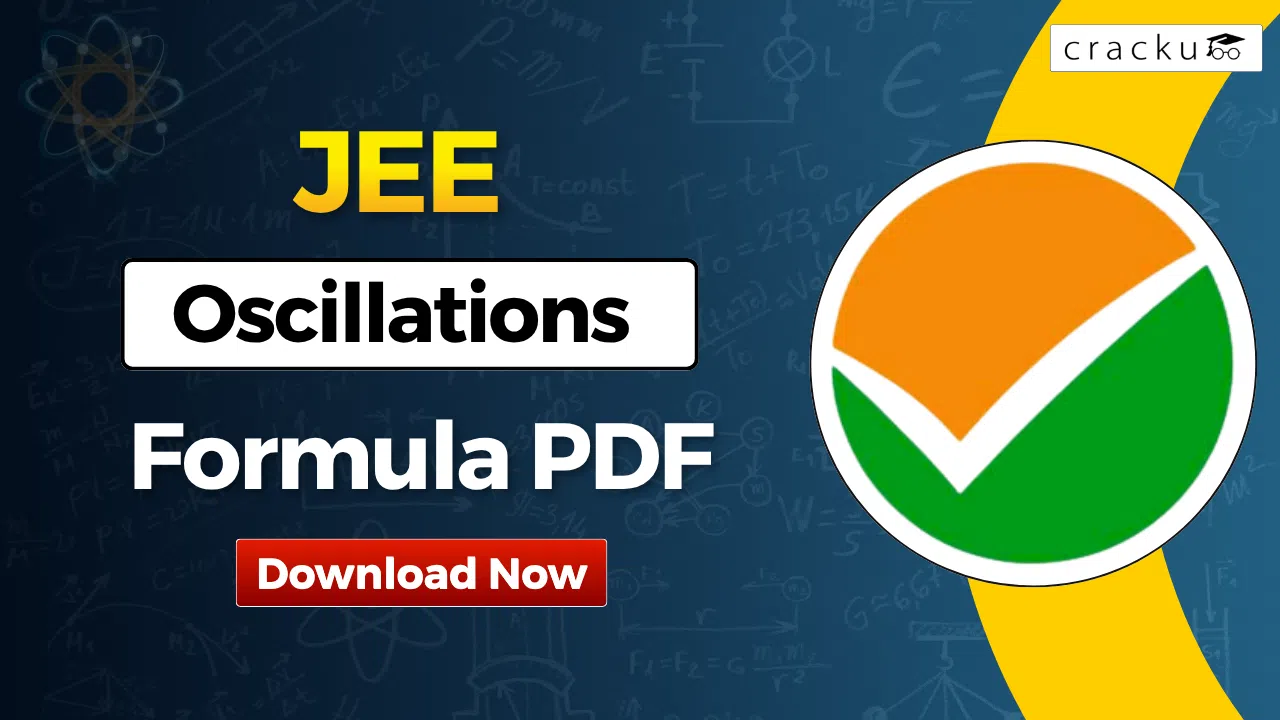 Oscillations Formulas For JEE 2027, Check & Download PDF image