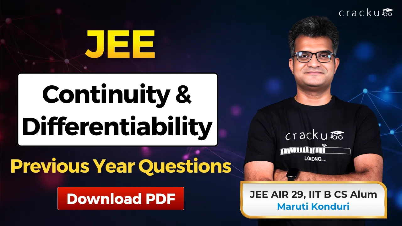 JEE Continuity & Differentiability PYQs with Video Solutions