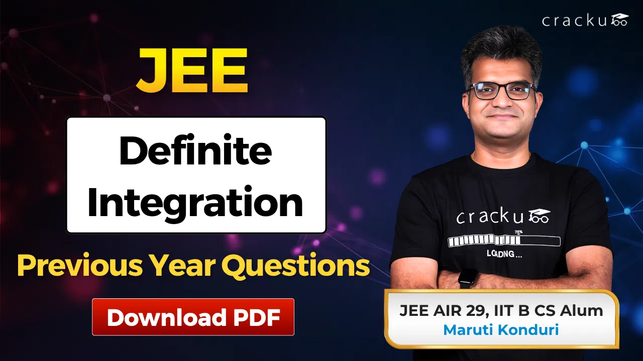 JEE Definite Integration PYQs With Video Solutions PDF image