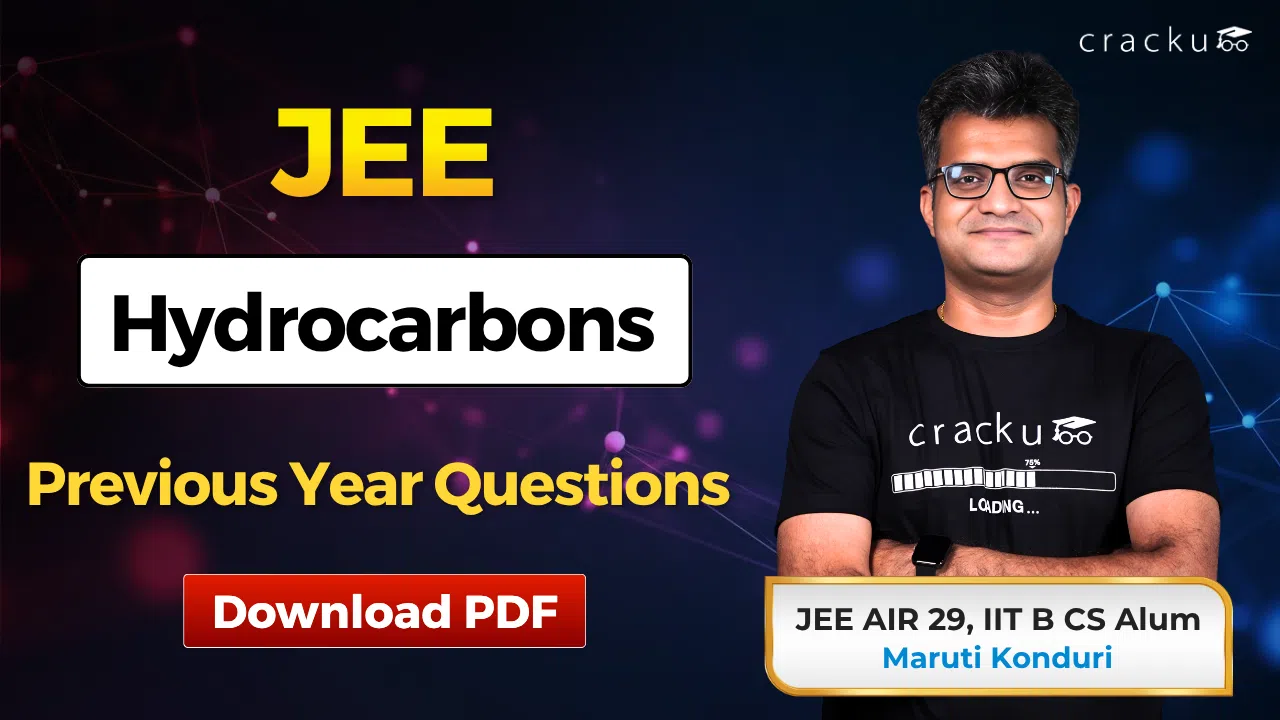 JEE Hydrocarbons PYQs with Video Solutions, Download PDF image