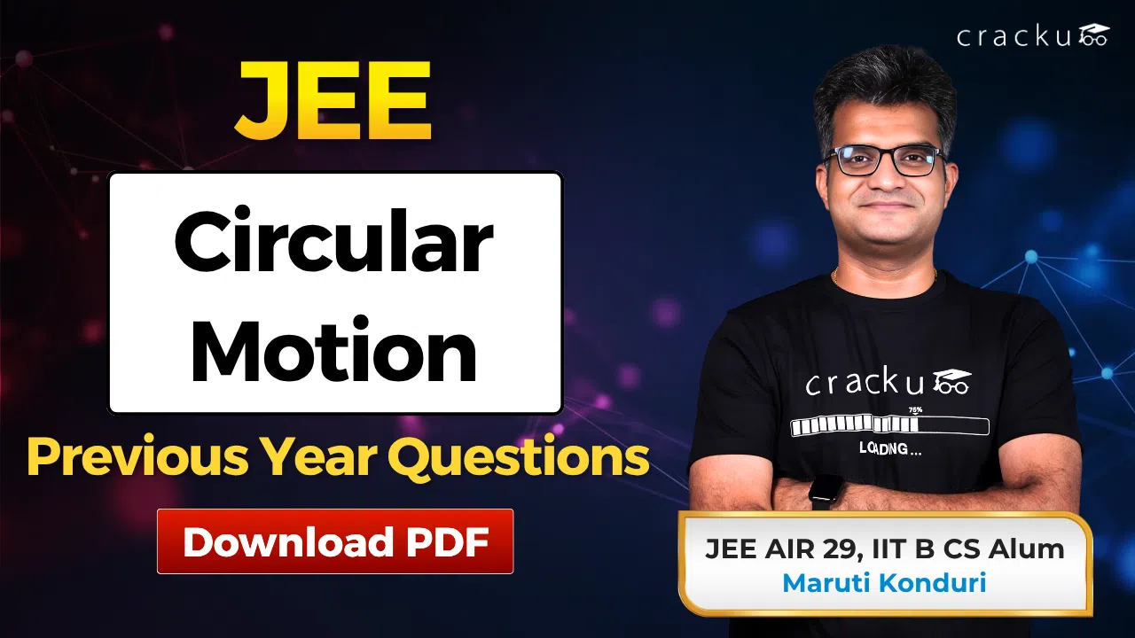 JEE Circular Motion PYQs with Video Solutions PDF