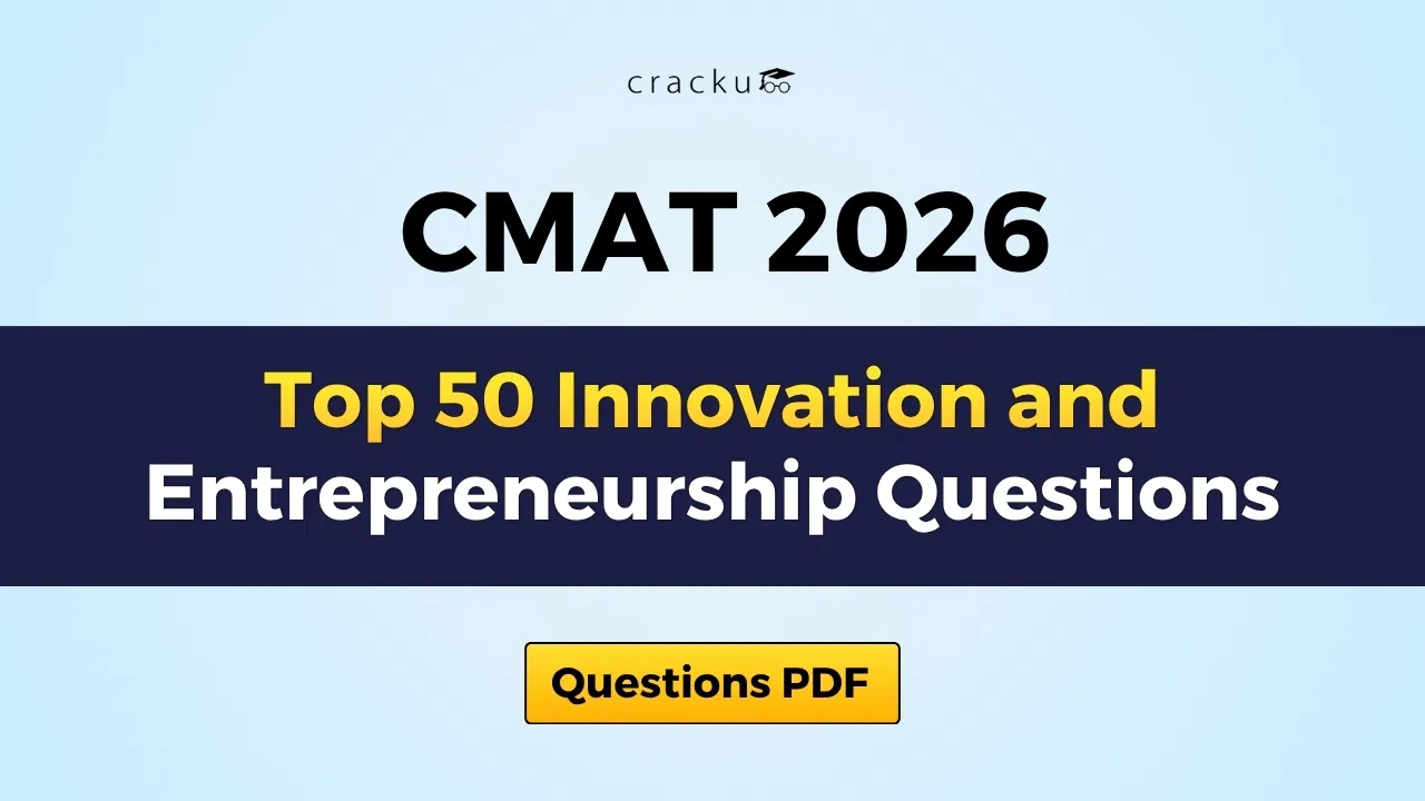 Top 50 CMAT Innovation and Entrepreneurship Questions image