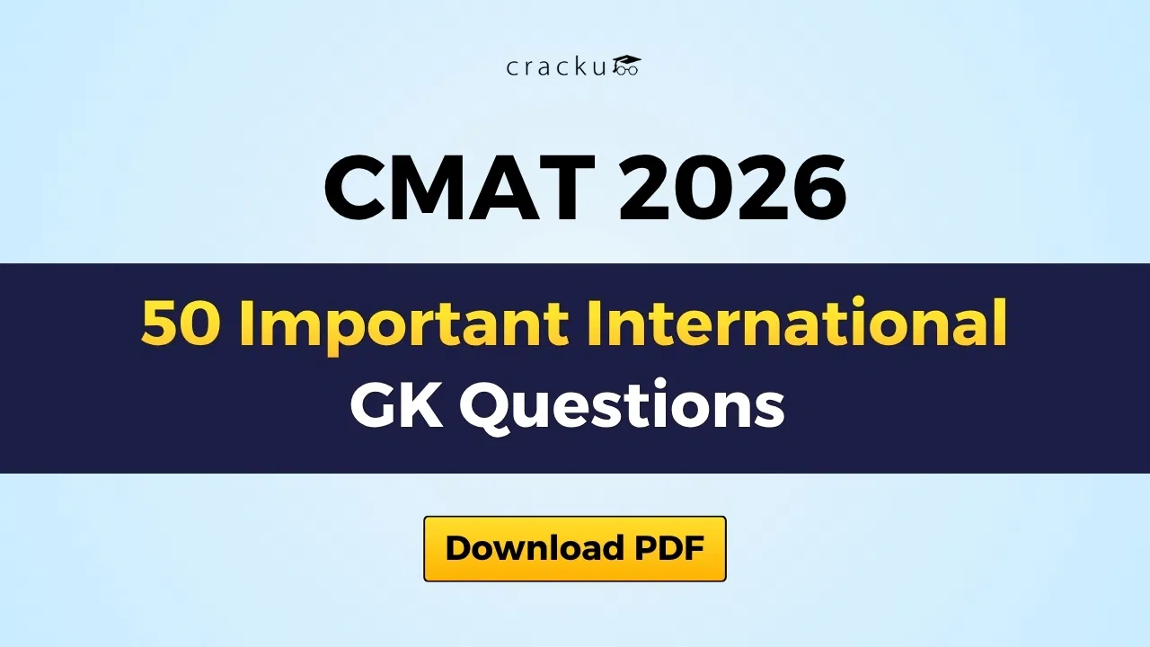 50 Important International GK Questions for CMAT 2026 [PDF] image