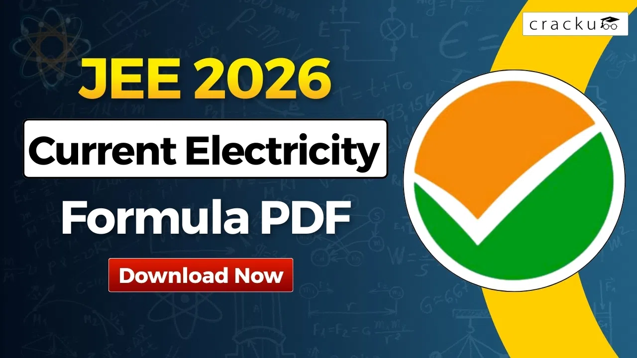 Current Electricity Formula For JEE 2026, Download PDF image