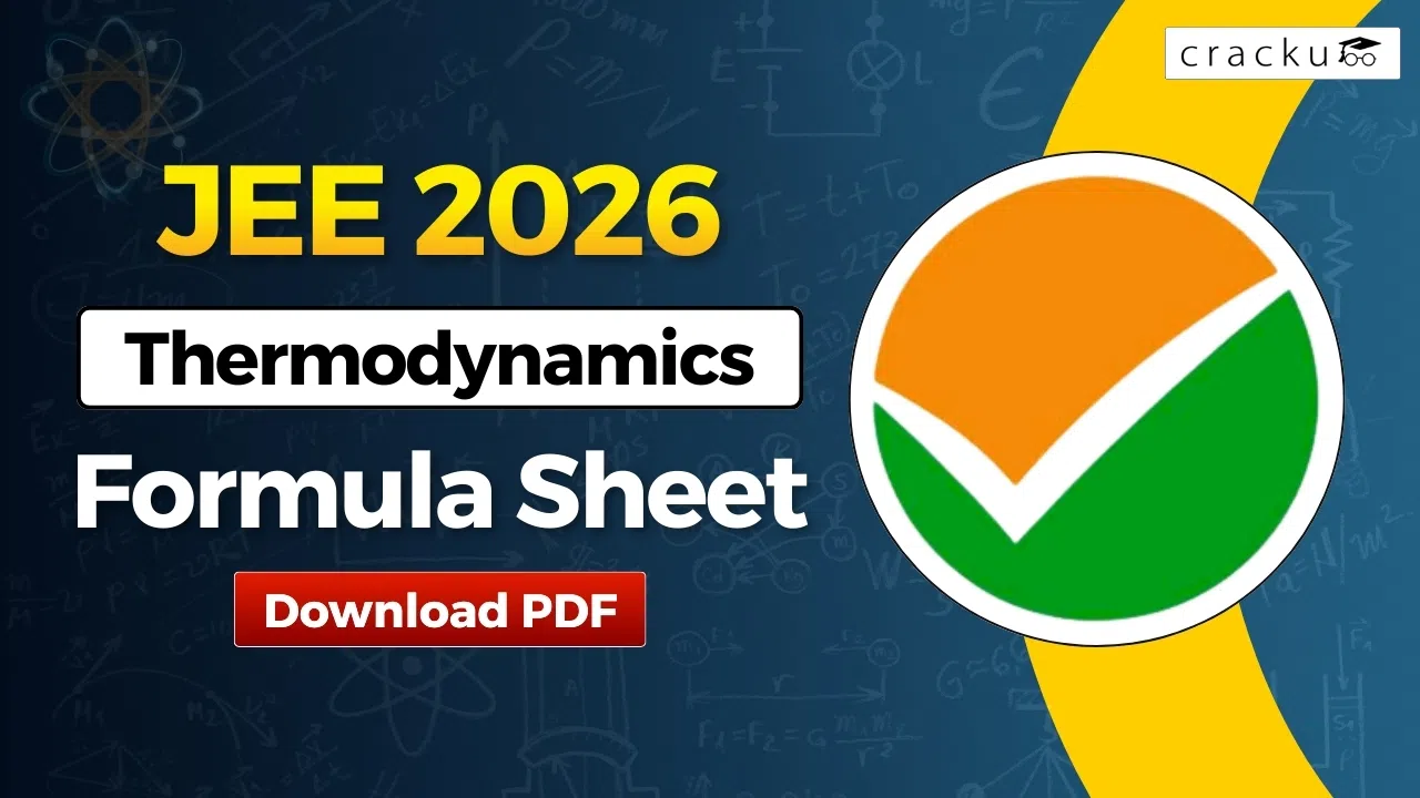 Thermodynamics Formulas For JEE 2026 , Download PDF Now