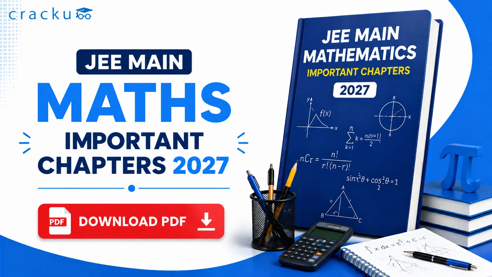 JEE Mains Maths Important Chapters 2027, Topic-wise PYQ PDF