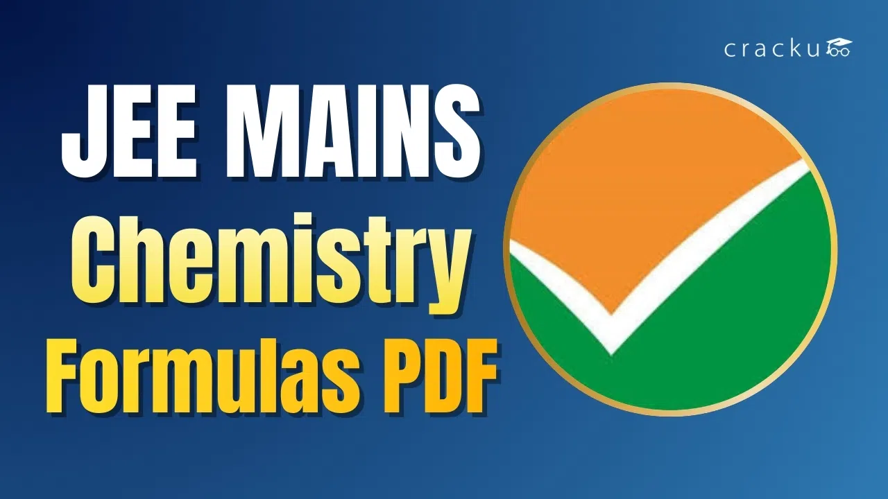 JEE Mains Chemistry Formulas 2026, Download Topic-wise PDF image