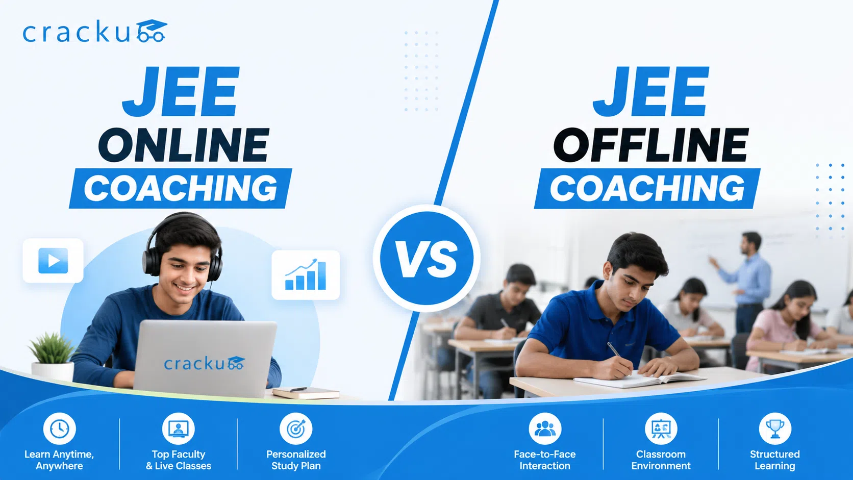 JEE Online Coaching vs Offline Coaching, Key Differences image
