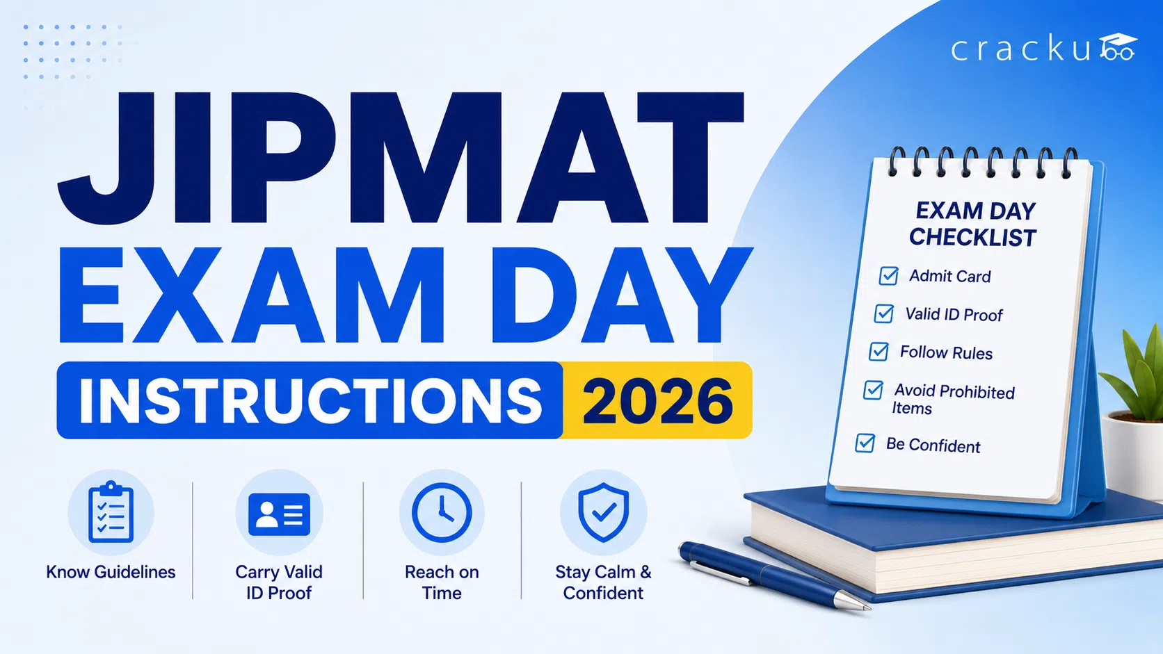 JIPMAT Exam Day Instructions 2026, Guidelines, Things to Carry image