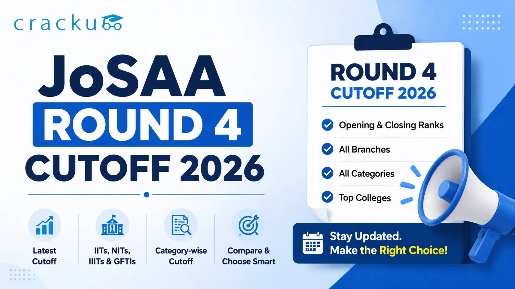 JoSAA Round 4 Cutoff 2026 OUT, Check Now at @josaa.nic.in