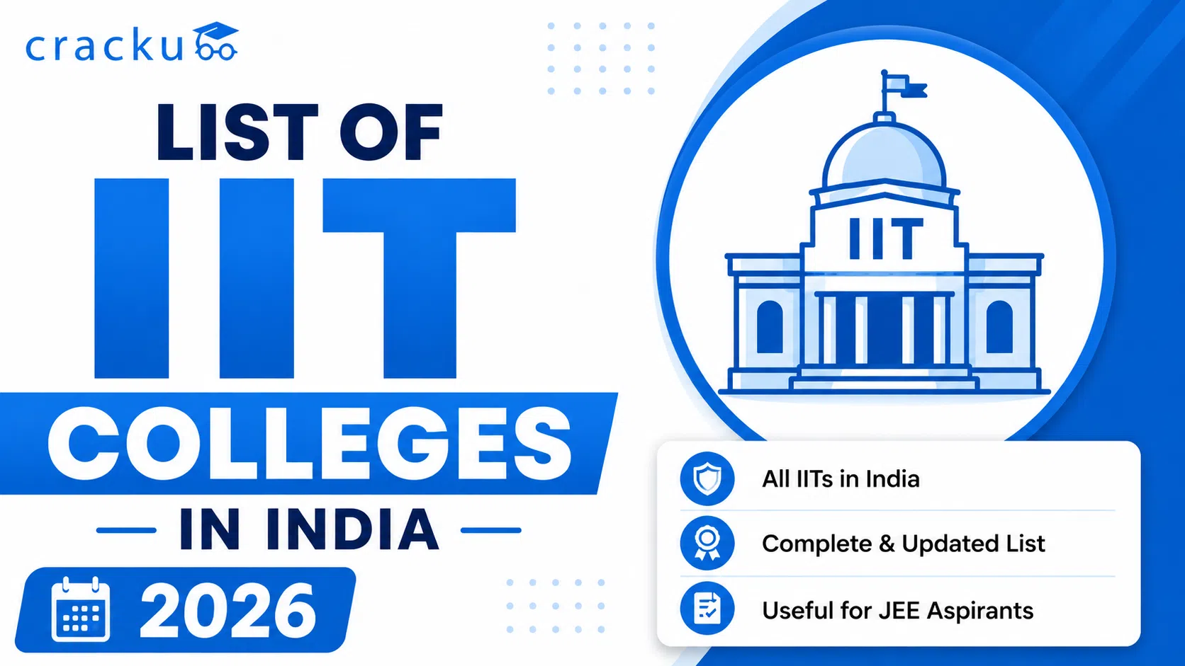 List of IIT Colleges in India 2026, Placements, Seats, Fees