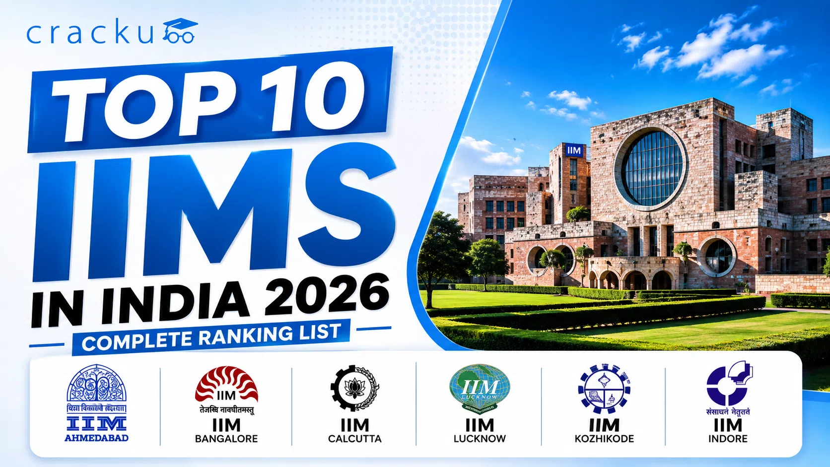 List of Top 10 IIMs in India 2026: Fees, Salary & Cutoffs