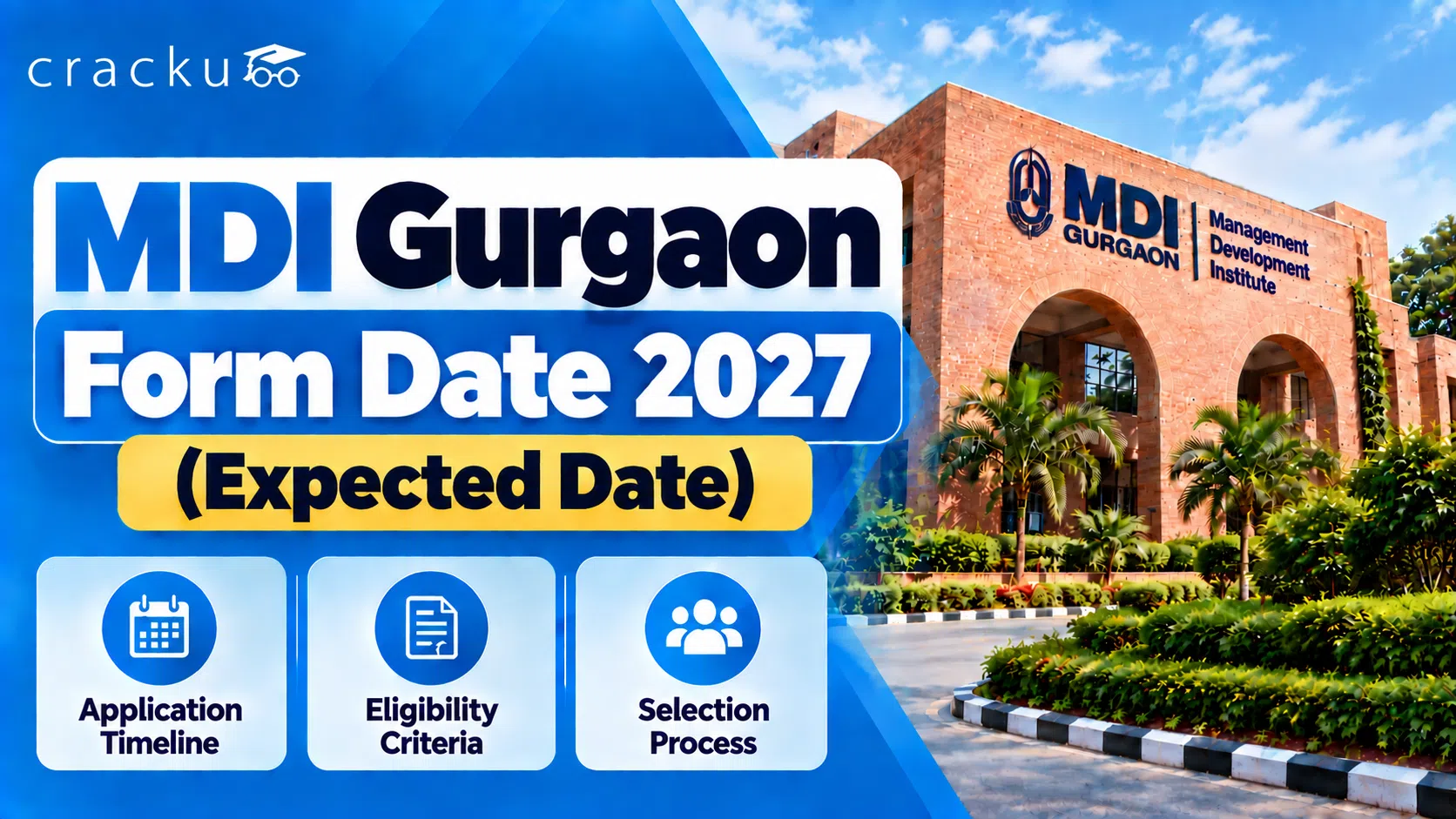MDI Gurgaon Form Date 2027, How To Fill, Documents, Fees image