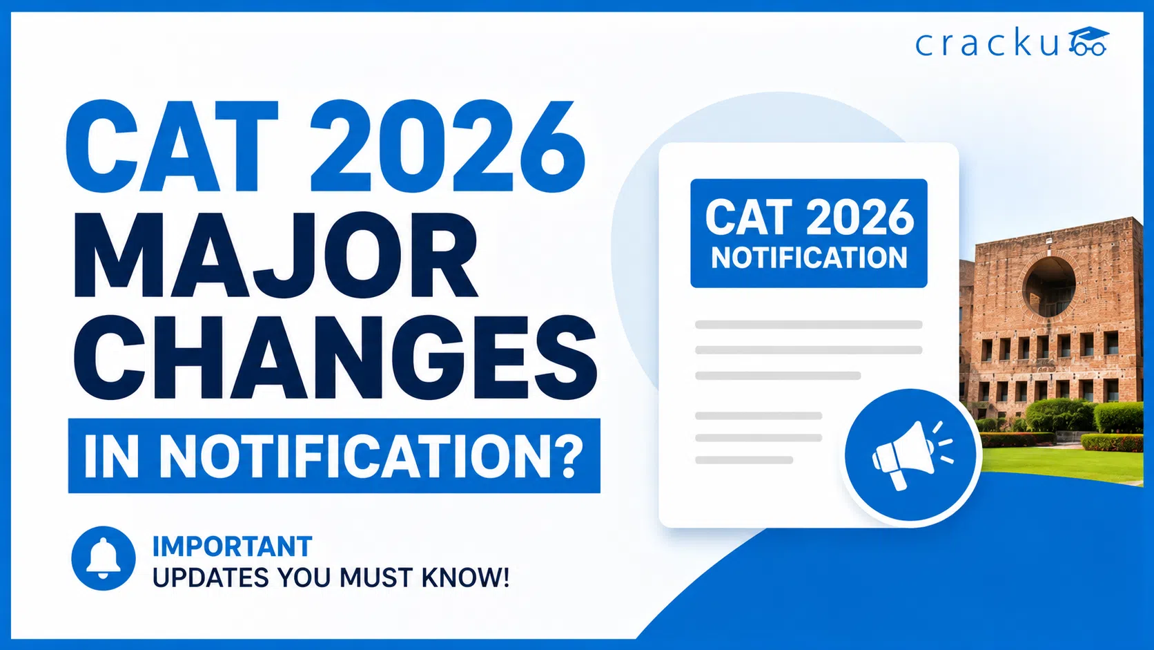 Major Changes in CAT 2026 Notification? Exam Pattern, Fees image