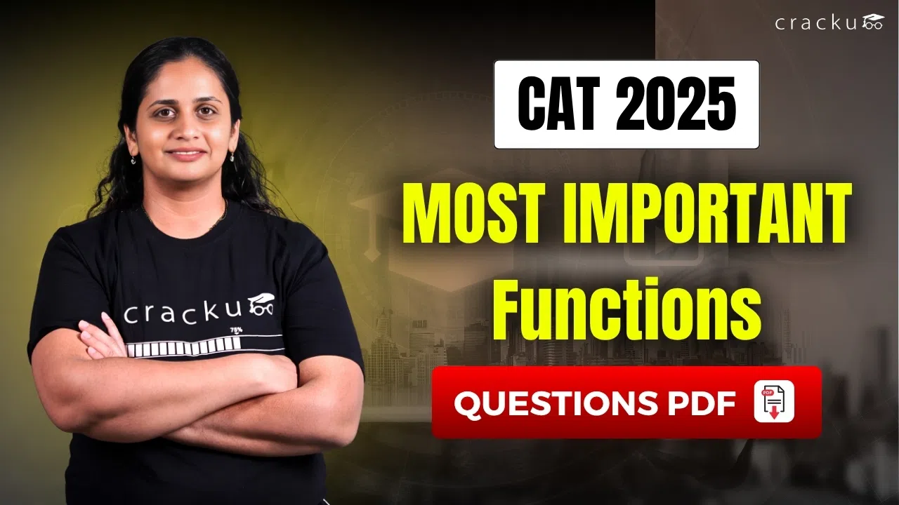 Most Important Function Questions For CAT 2025 with Solutions image