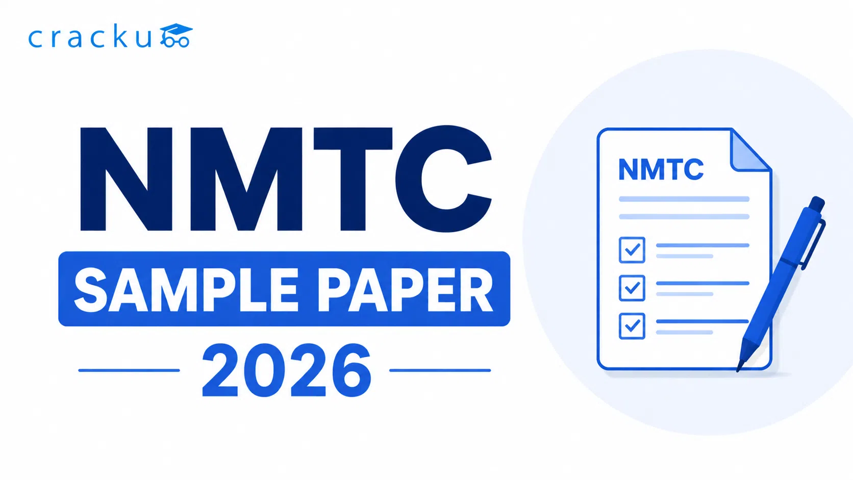 NMTC Sample Paper 2026 PDF with Solutions, Download Now image