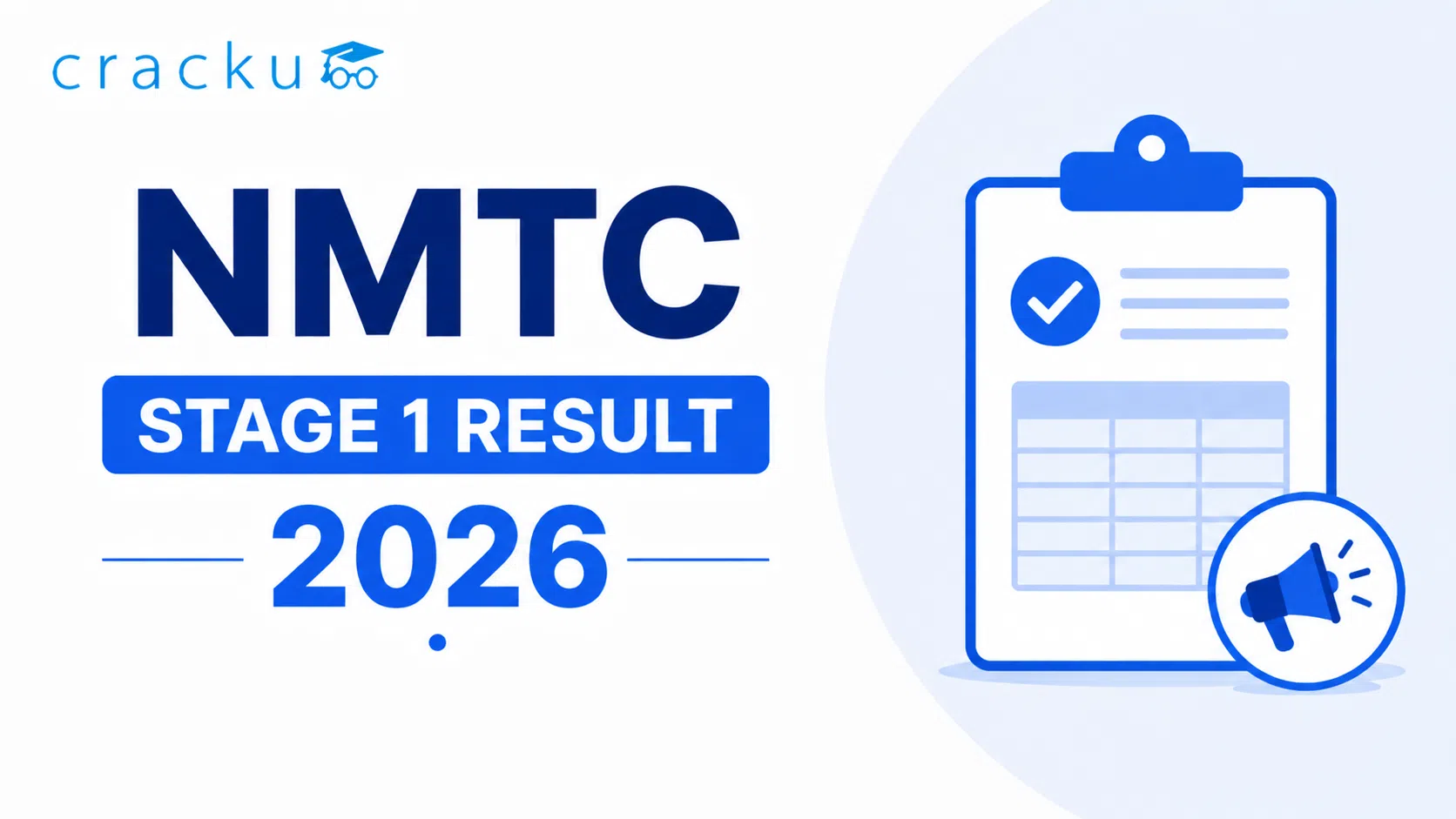 NMTC Stage 1 Result 2026, Date, Steps to Check & Cutoff
