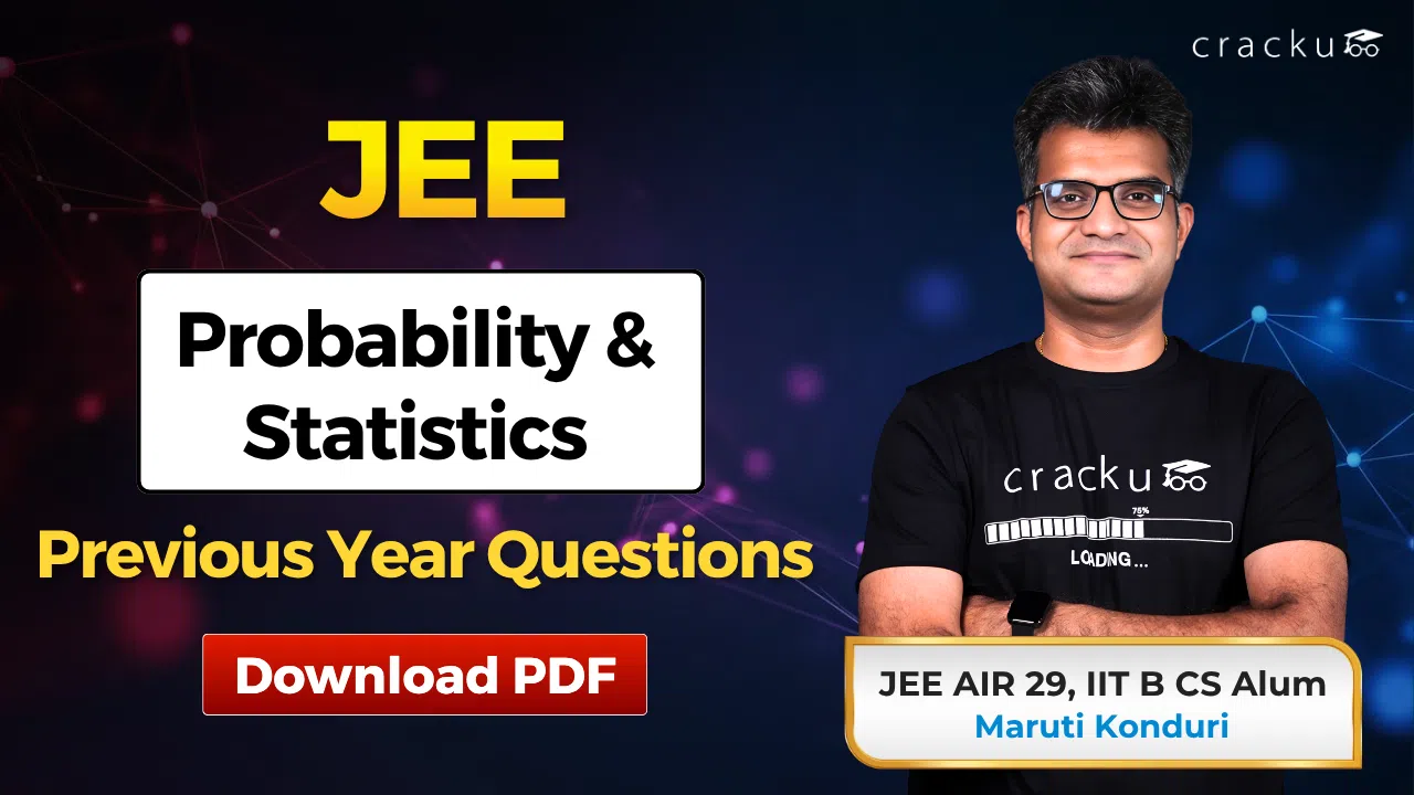 JEE Probability and Statistics PYQs with Solutions PDF, Check image