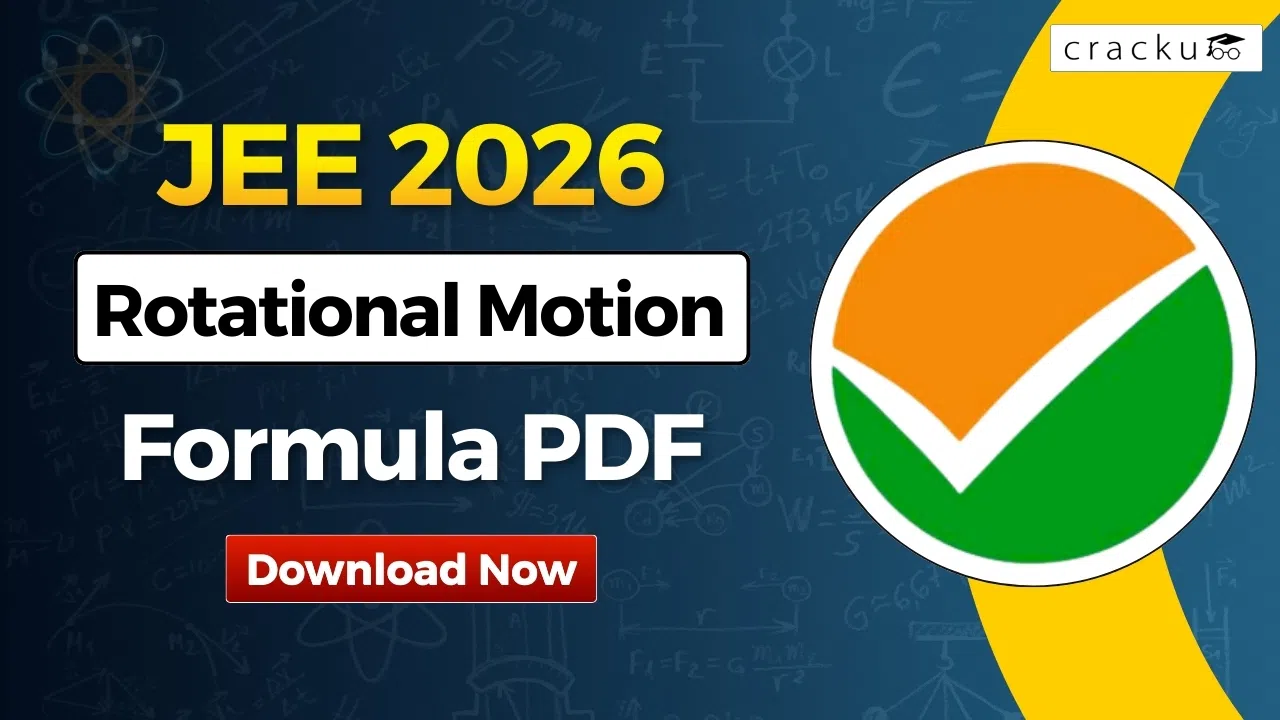 Rotational Motion Formulas For JEE 2026, Download PDF