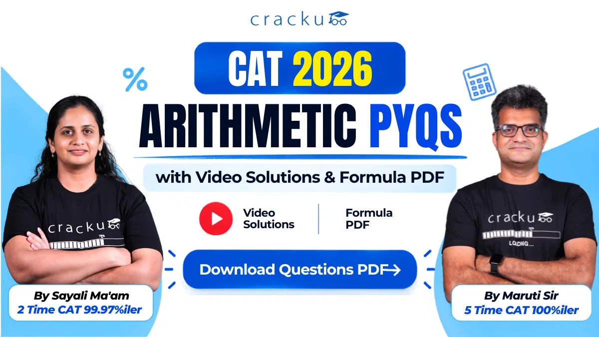 CAT Arithmetic PYQs with Video Solutions & Formula PDF