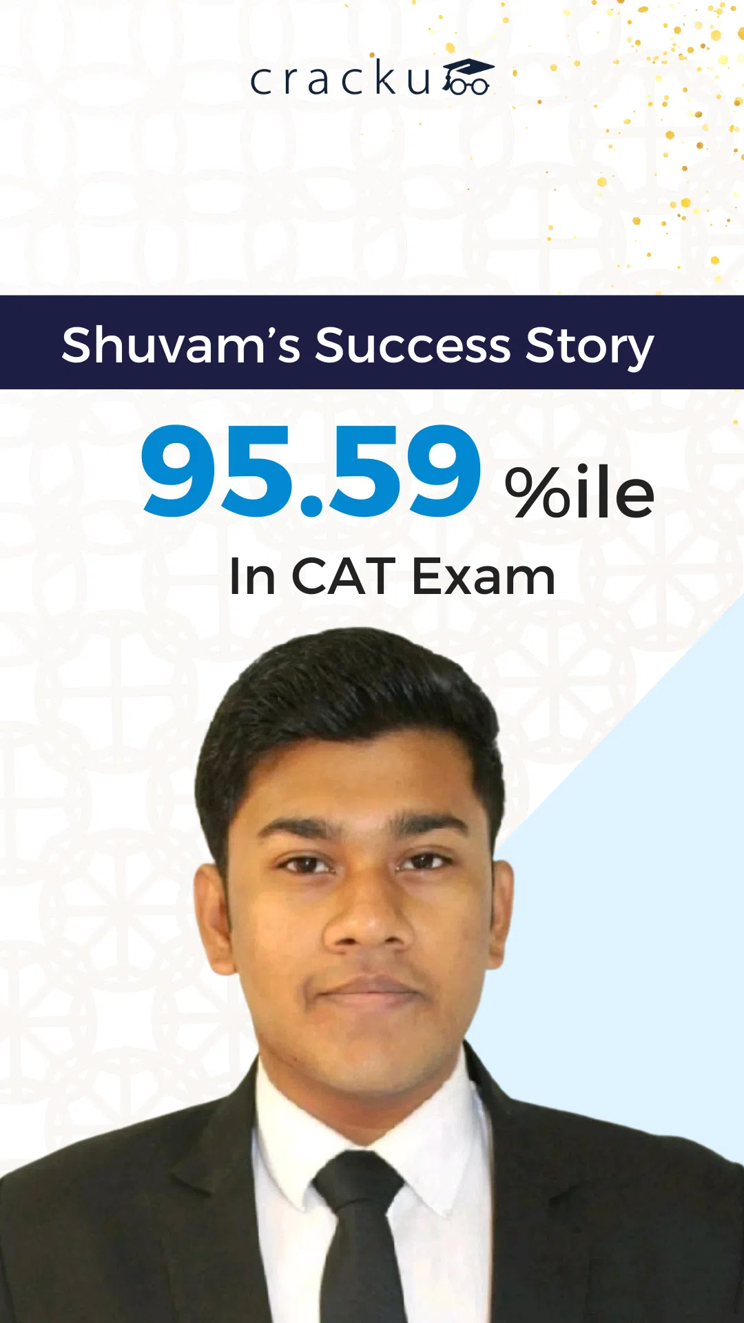 Shuvam Acharjee - 95.59 Percentile in CAT 2023