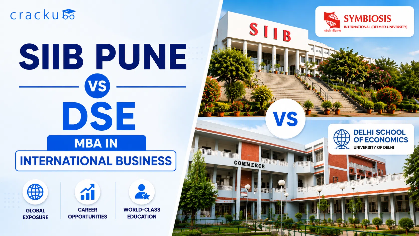 SIIB Pune vs DSE, MBA in International Business, Fees, Cut Off