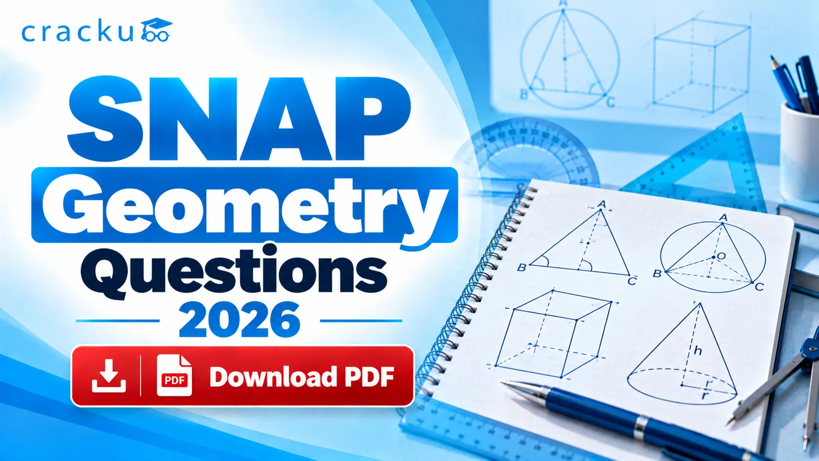 SNAP Geometry Questions PDF 2026 with Video Solutions