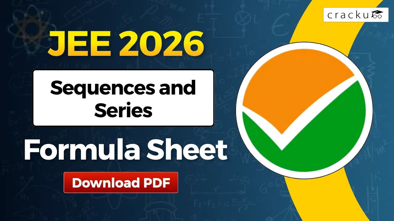 Sequences and Series Formulas For JEE 2026, PDF Download