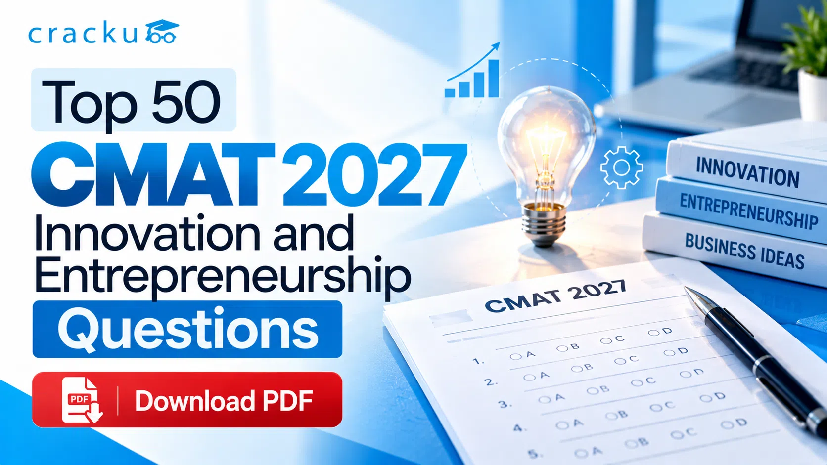 Top 50 CMAT GK Innovation and Entrepreneurship Questions PDF image