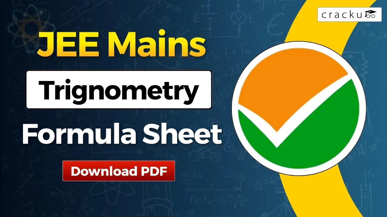 Trigonometry Formulas For JEE 2026, Download Complete PDF image