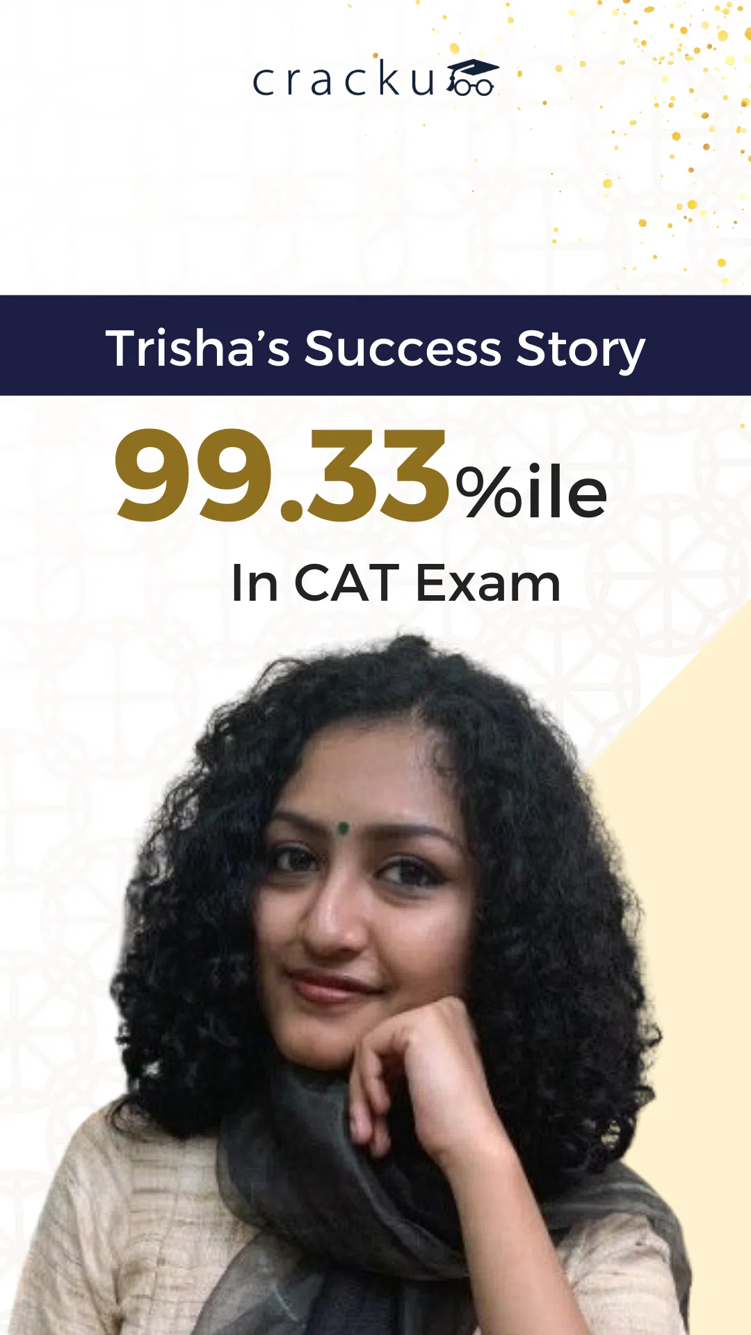 Trisha - 99.33%ile in CAT 2023