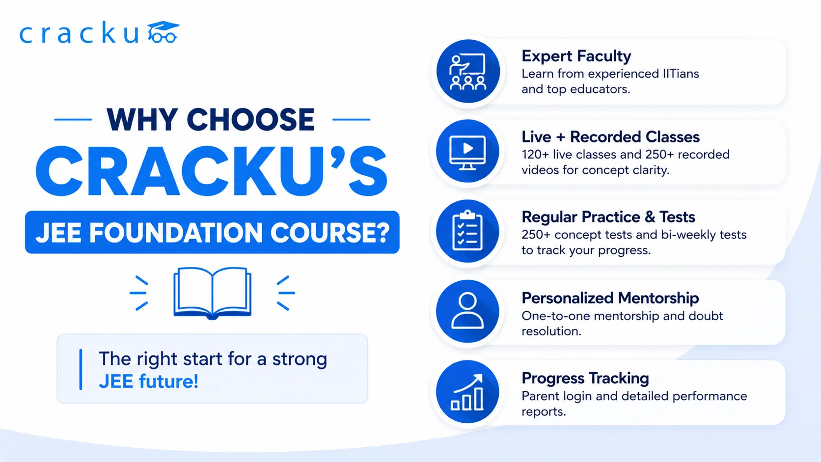 Why Choose Cracku's JEE Foundation Course? Check Now image