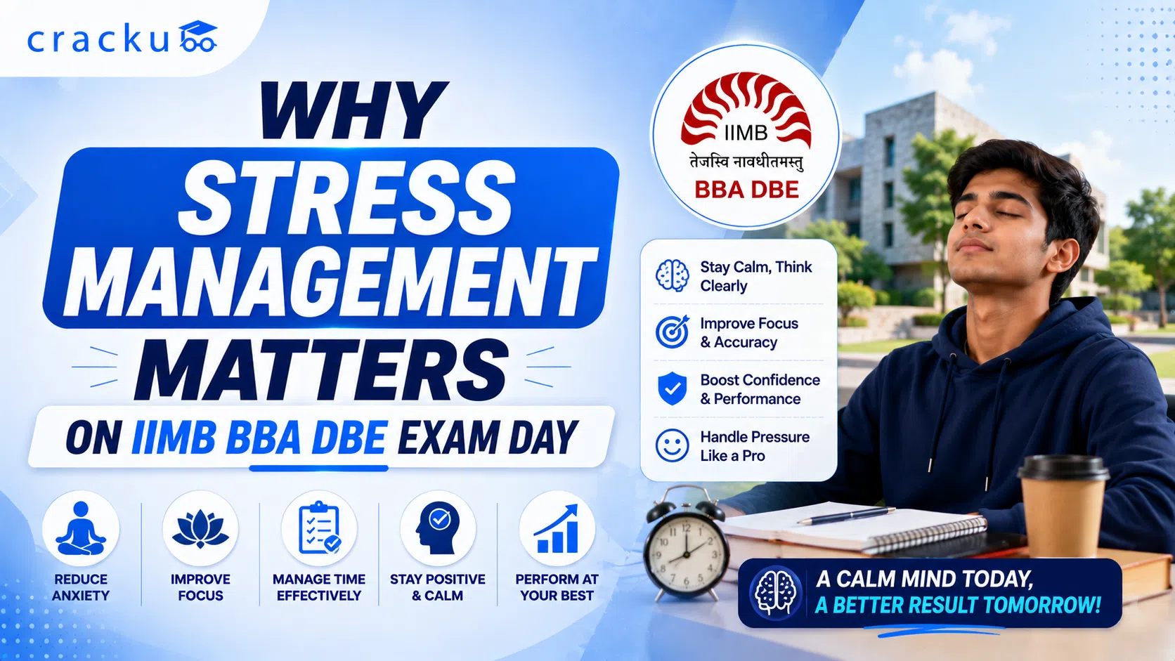 Why Stress Management Matters on IIMB BBA DBE Exam Day