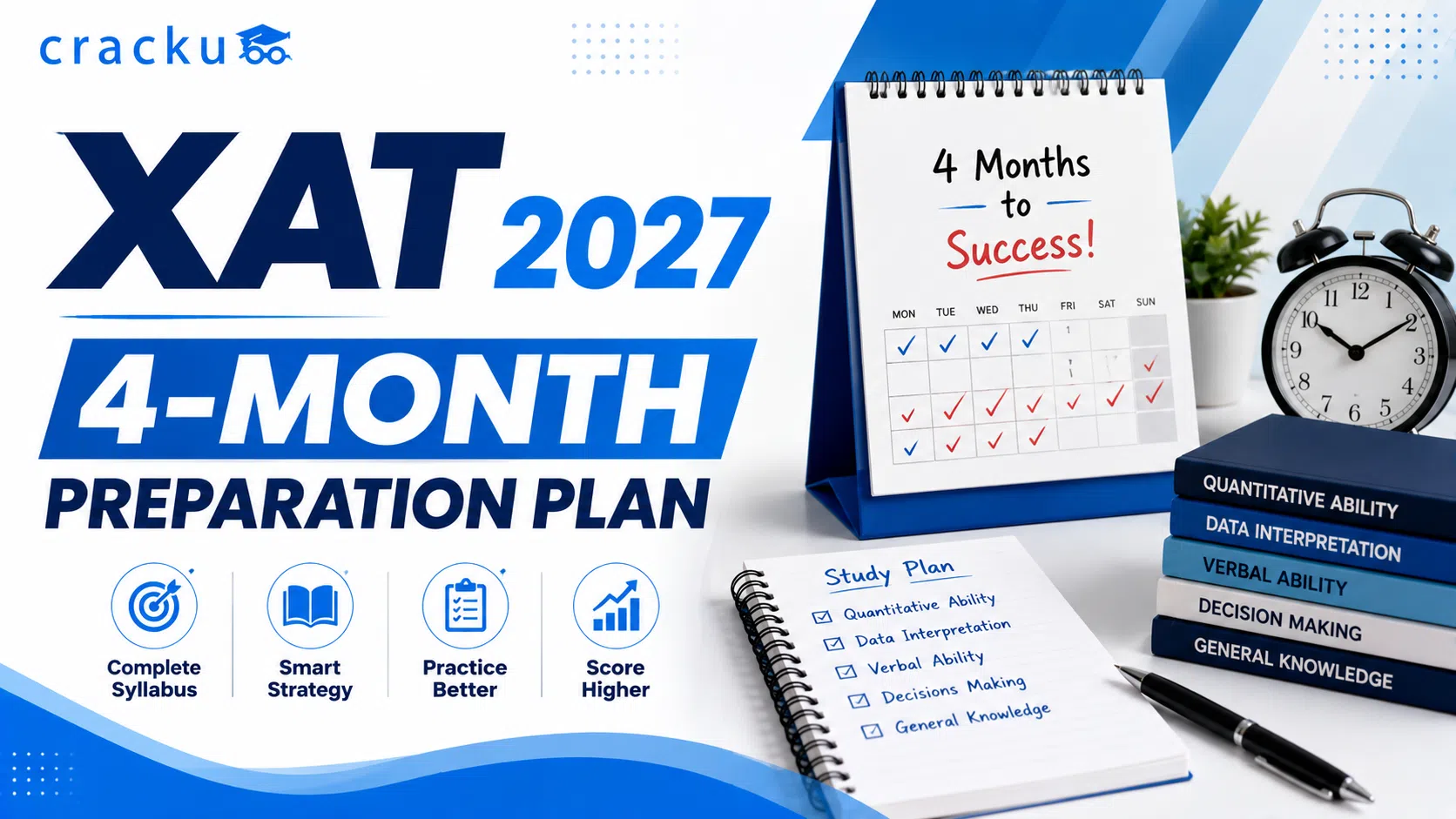 XAT 2027 4-Month Preparation Plan, Section-wise Strategy