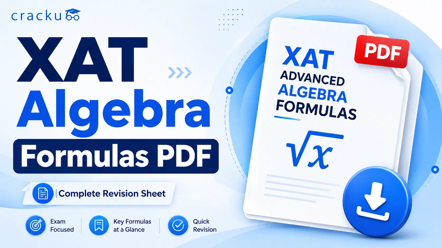 XAT Advanced Algebra Formulas PDF, Exam Pattern Over The Years image