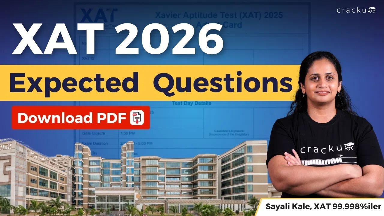 XAT Expected Questions 2026, Section-wise Questions PDF