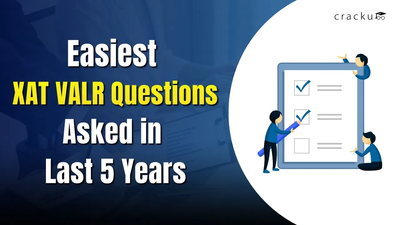 Easiest XAT VALR Questions PDF Asked in the Last 5 Years