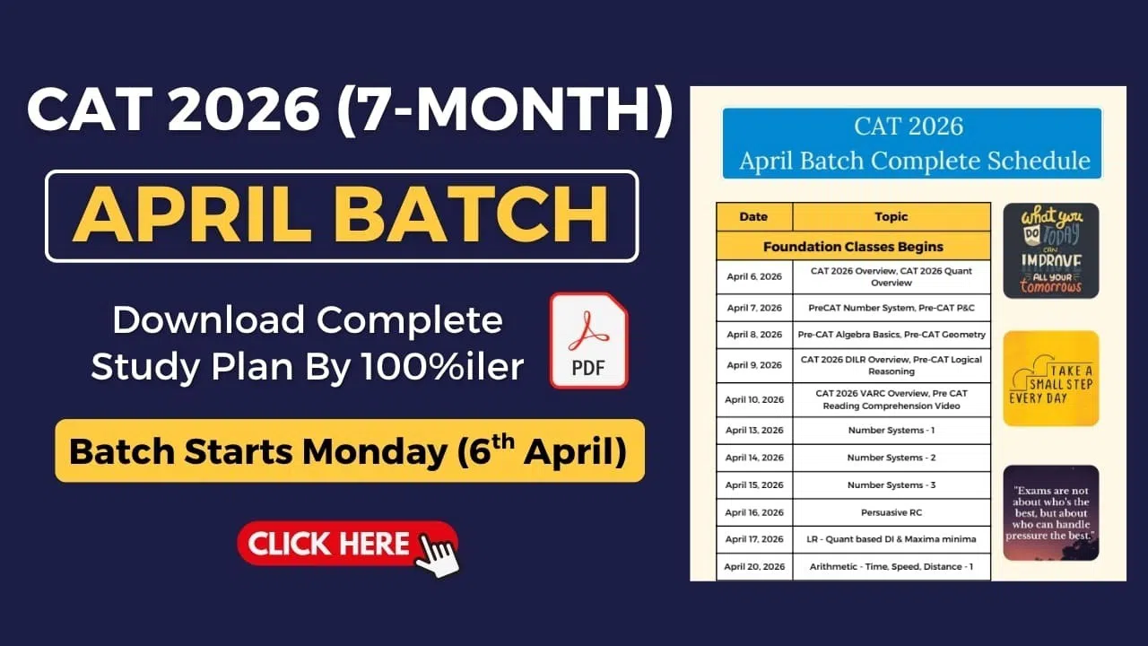 Cracku CAT 2026 7-Month April Batch, Enroll Now
