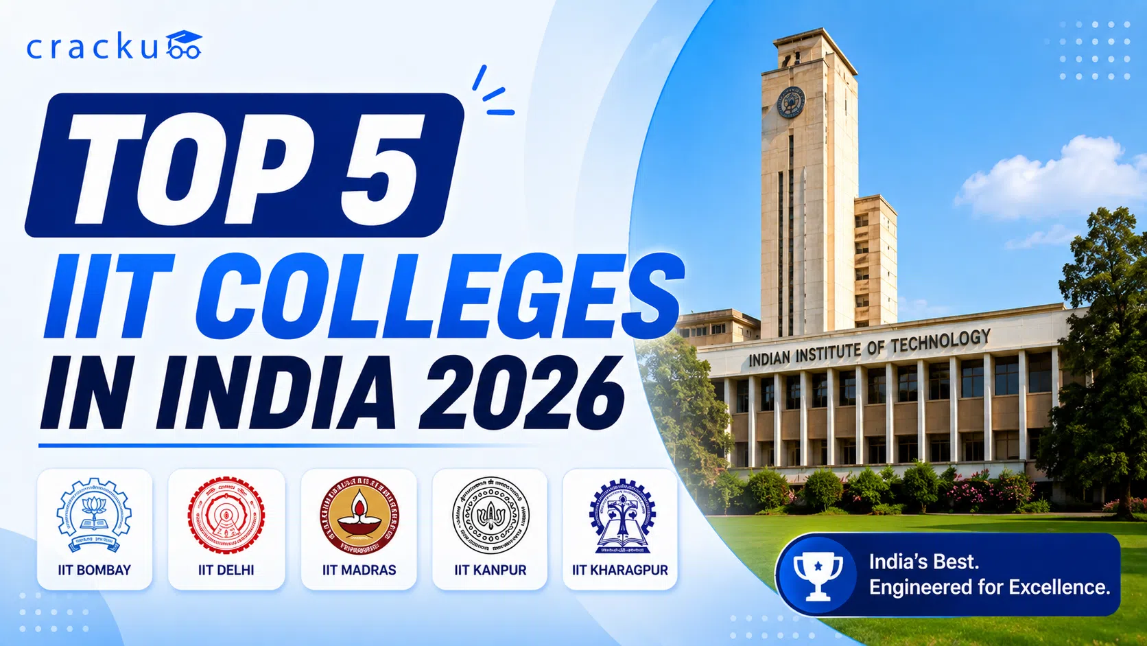 Top 5 IIT Colleges in India 2026, Cutoff, Rankings & Placements