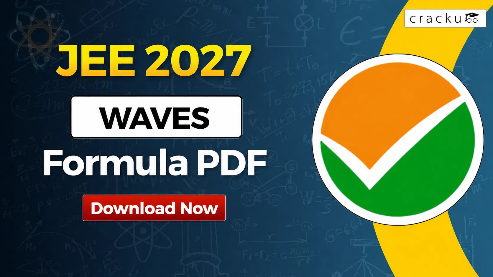 Waves Formulas for JEE 2027, Check & Download PDF image