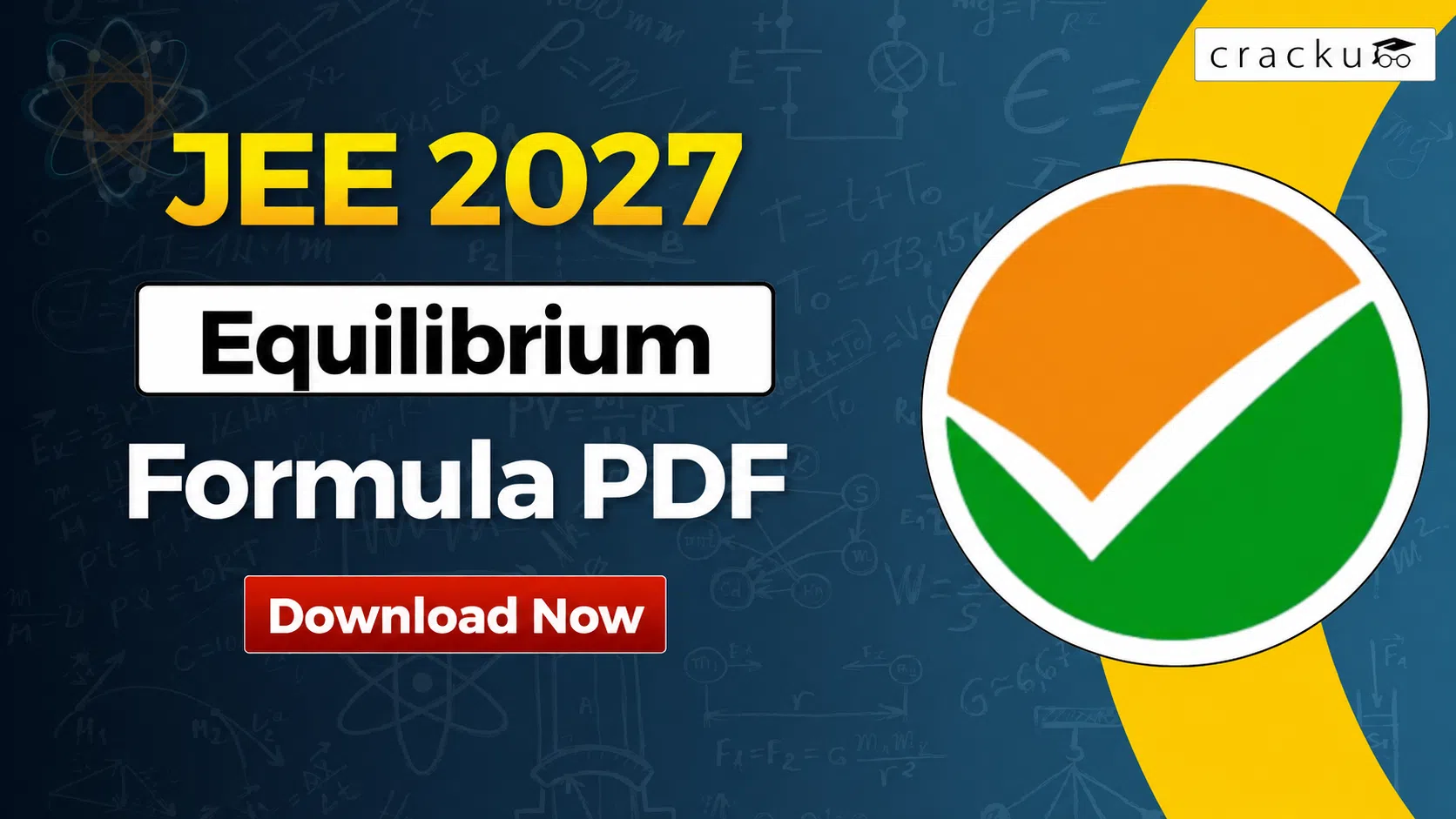 Equilibrium Formulas For JEE 2027, Check & Download PDF image