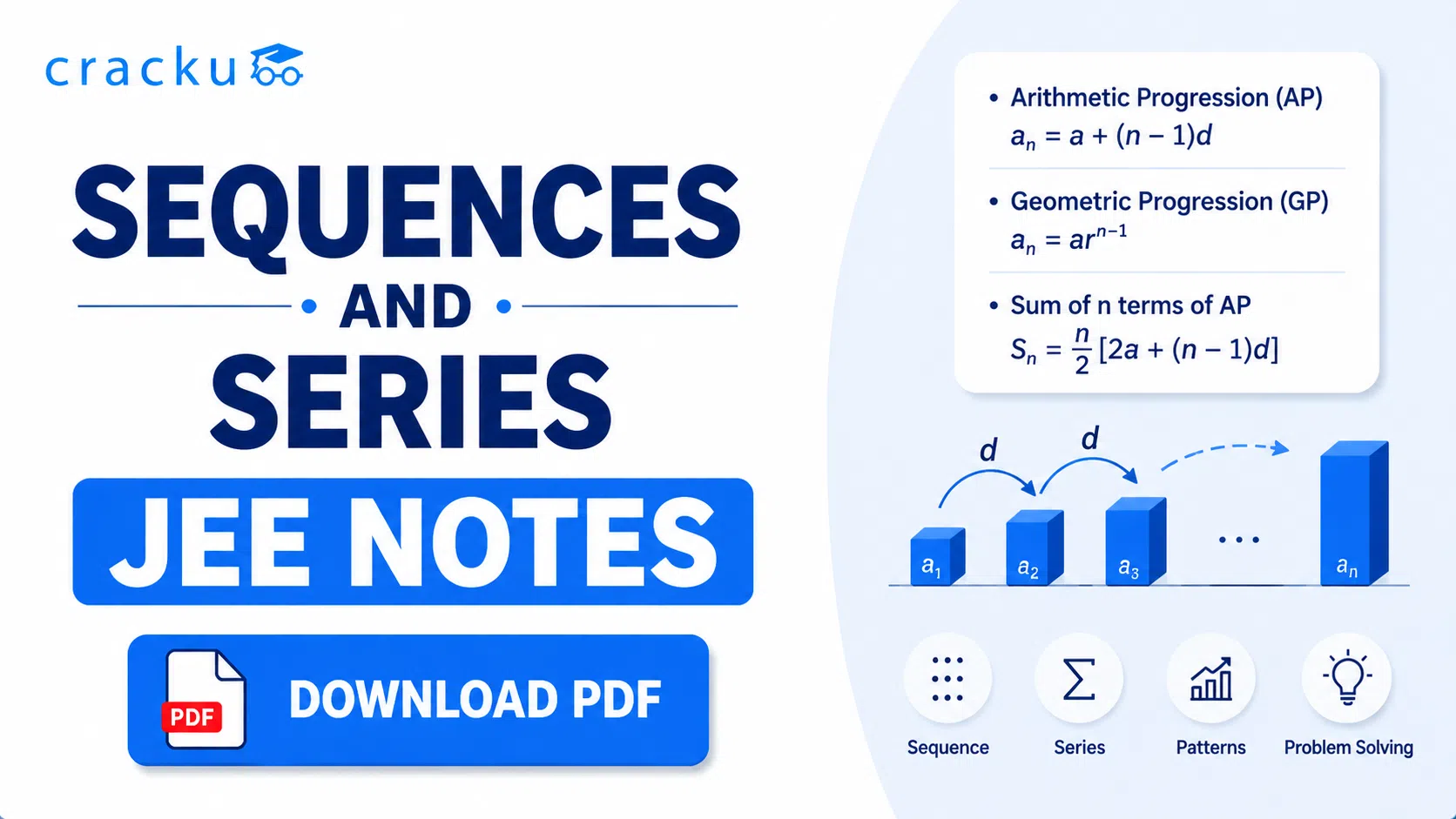 Sequences and Series JEE Notes, Download PDF & Formulas