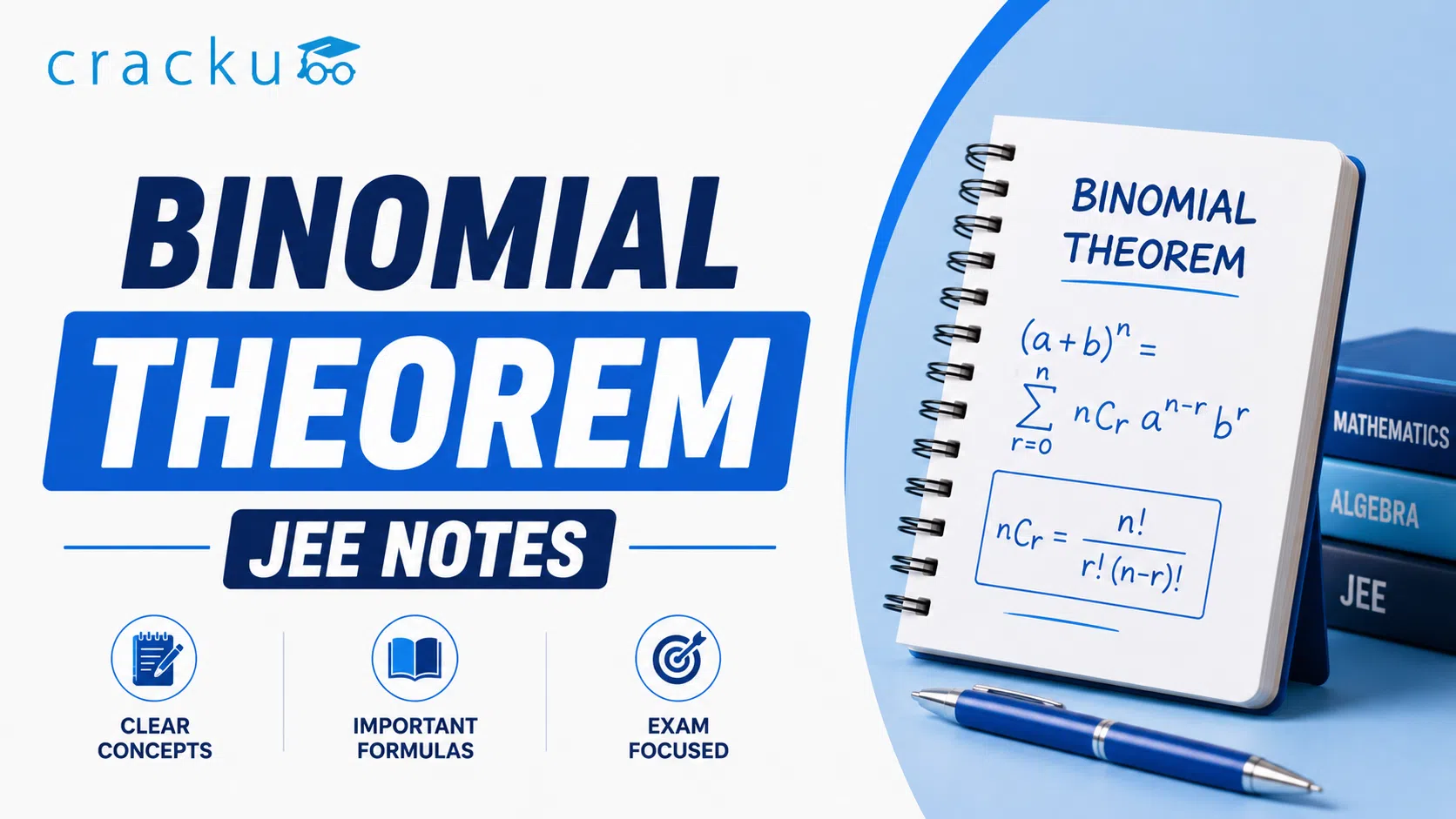 Binomial Theorem JEE Notes PDF, Formulas, Practice Questions image