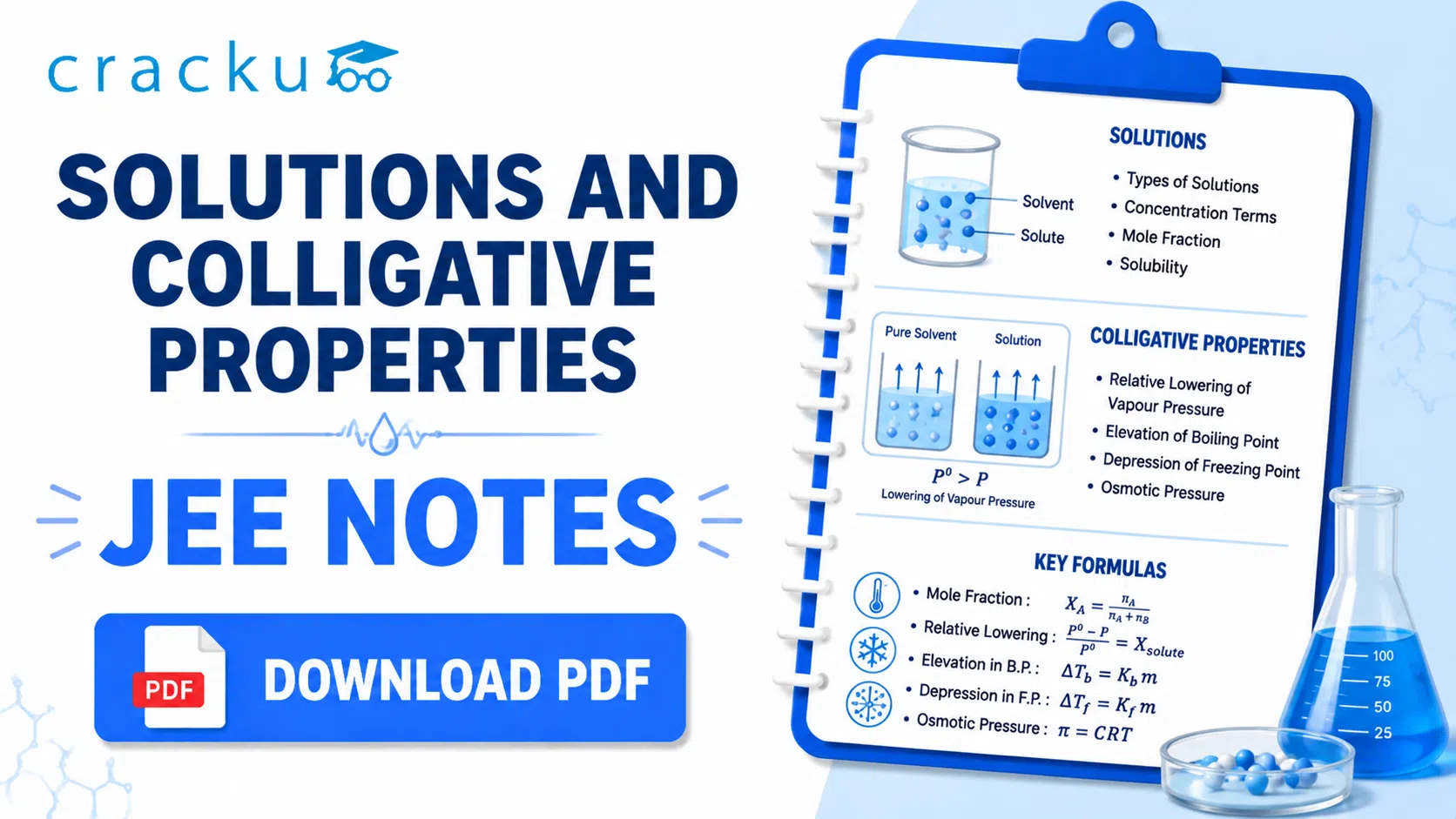 Solutions and Colligative Properties JEE Notes: Download Now image