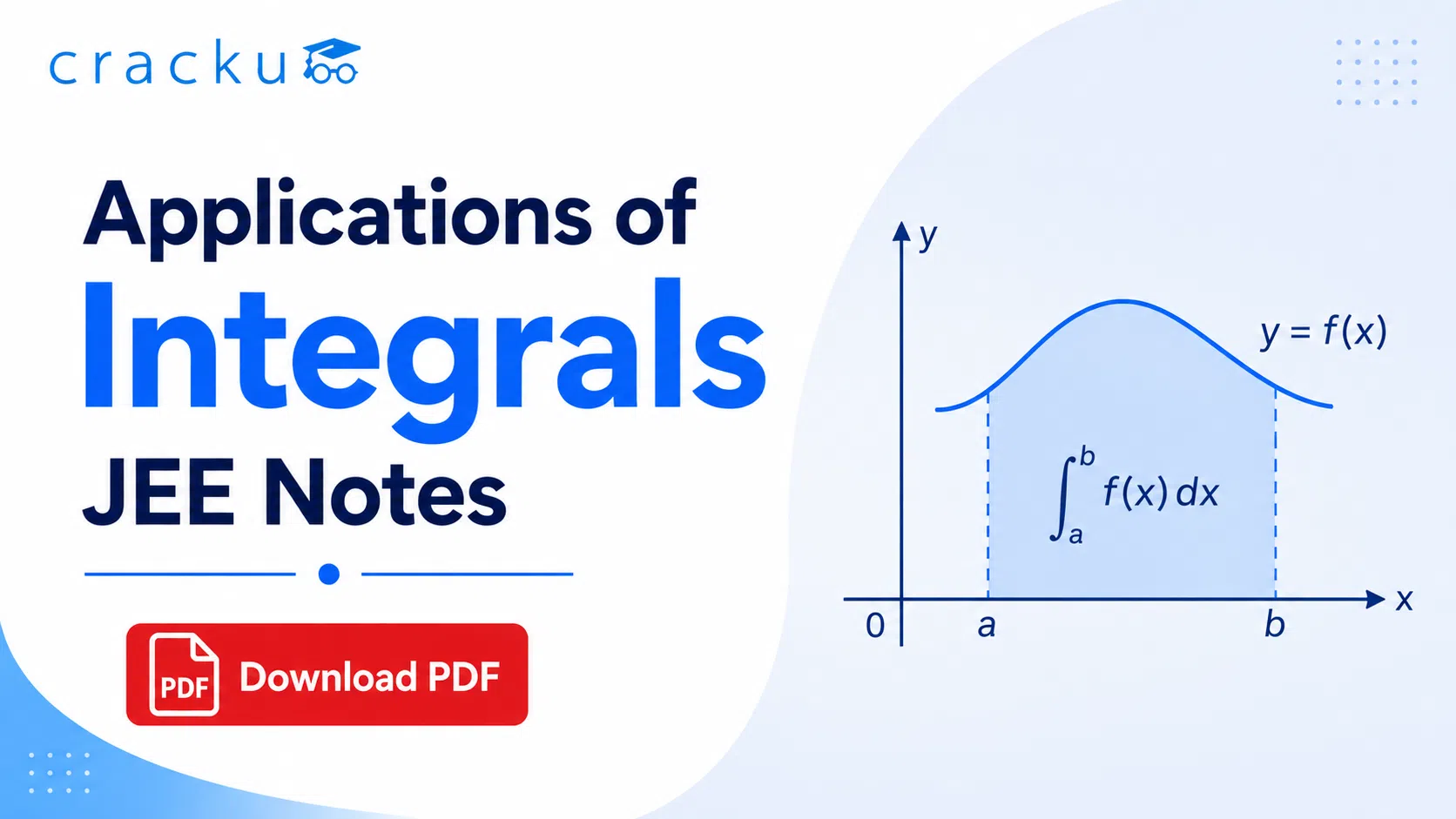 Applications of Integrals JEE Notes PDF: Download Now