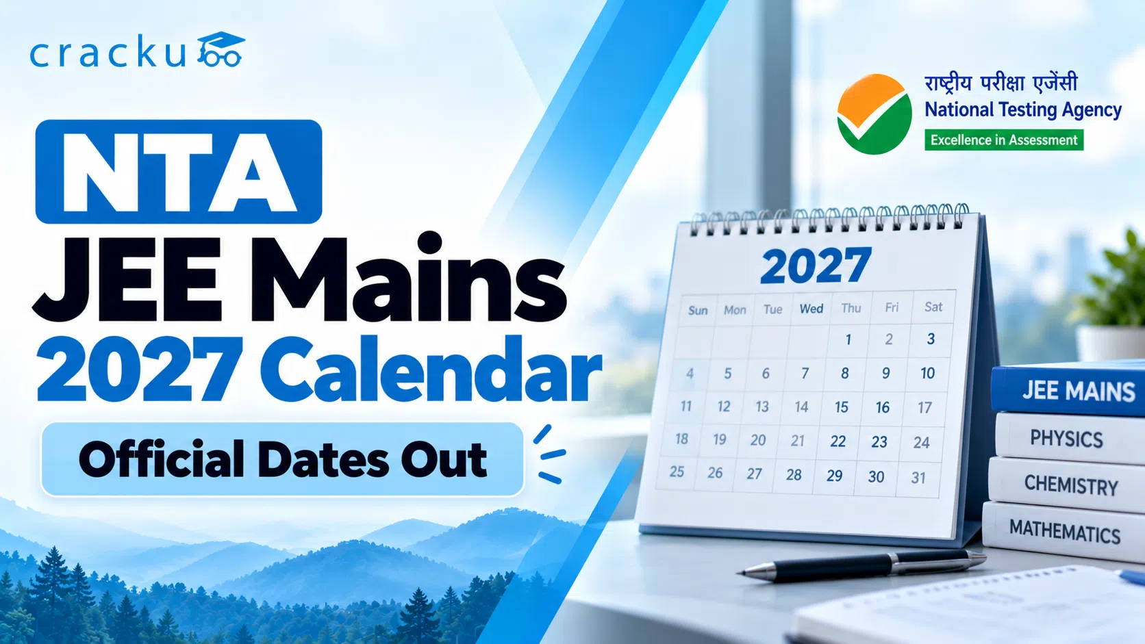 NTA JEE Mains 2027 Calendar OUT: Exam Dates & Schedule PDF