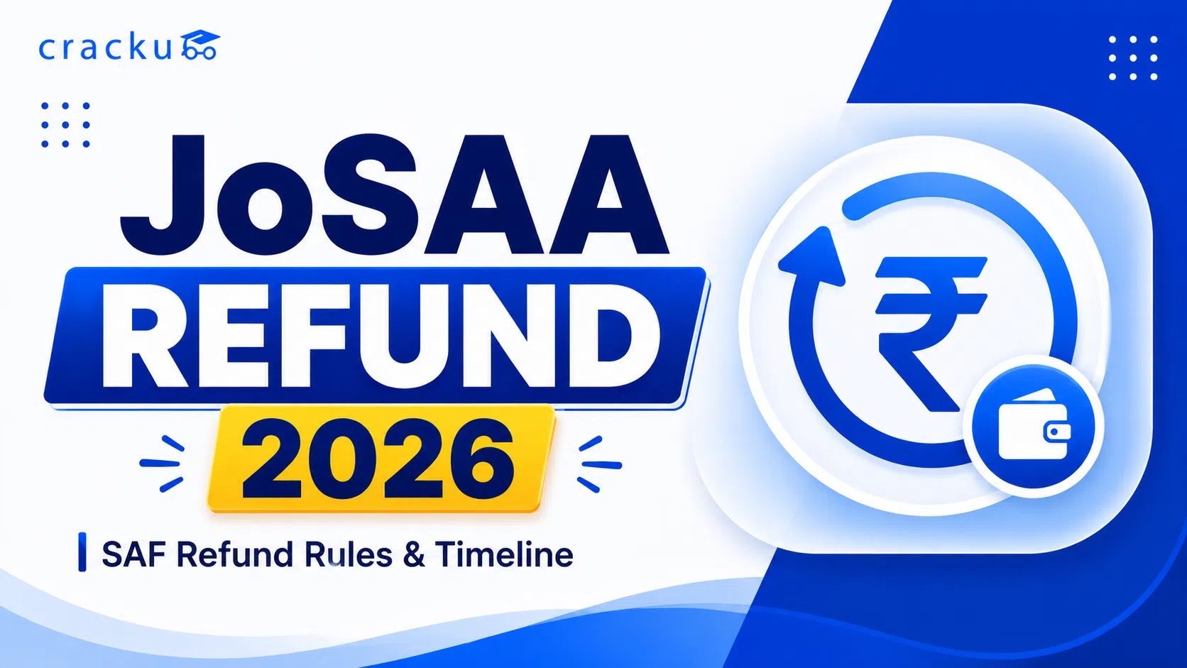 JoSAA Refund 2026, Rules, Process & Deduction Charges