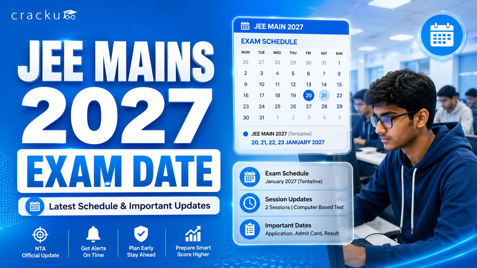 JEE Mains Exam Date 2027, Registration, Schedule & Result