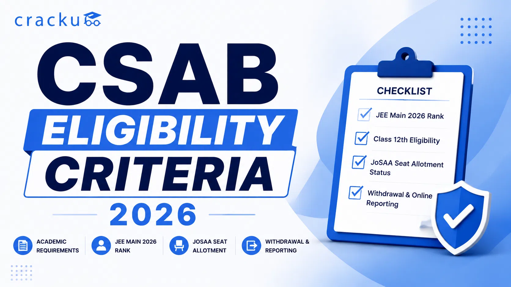CSAB Eligibility Criteria 2026, Special Round & Counselling