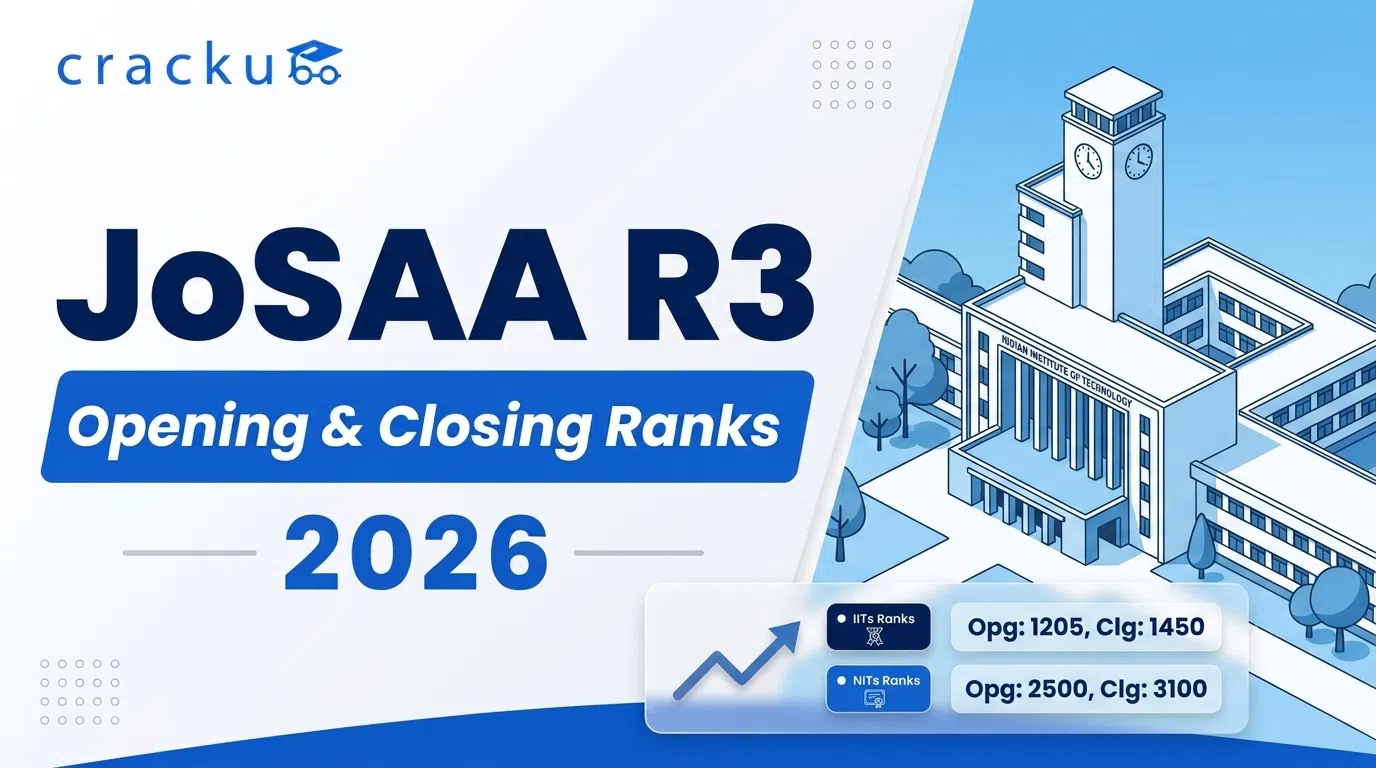 JoSAA Round 3 Opening and Closing Ranks 2026, Check PDF